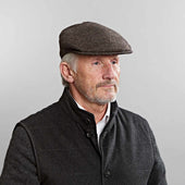 Twill Wool Flat Cap