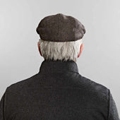 Twill Wool Flat Cap
