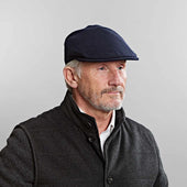 Twill Wool Flat Cap