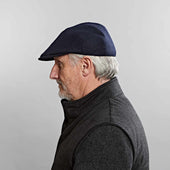 Twill Wool Flat Cap