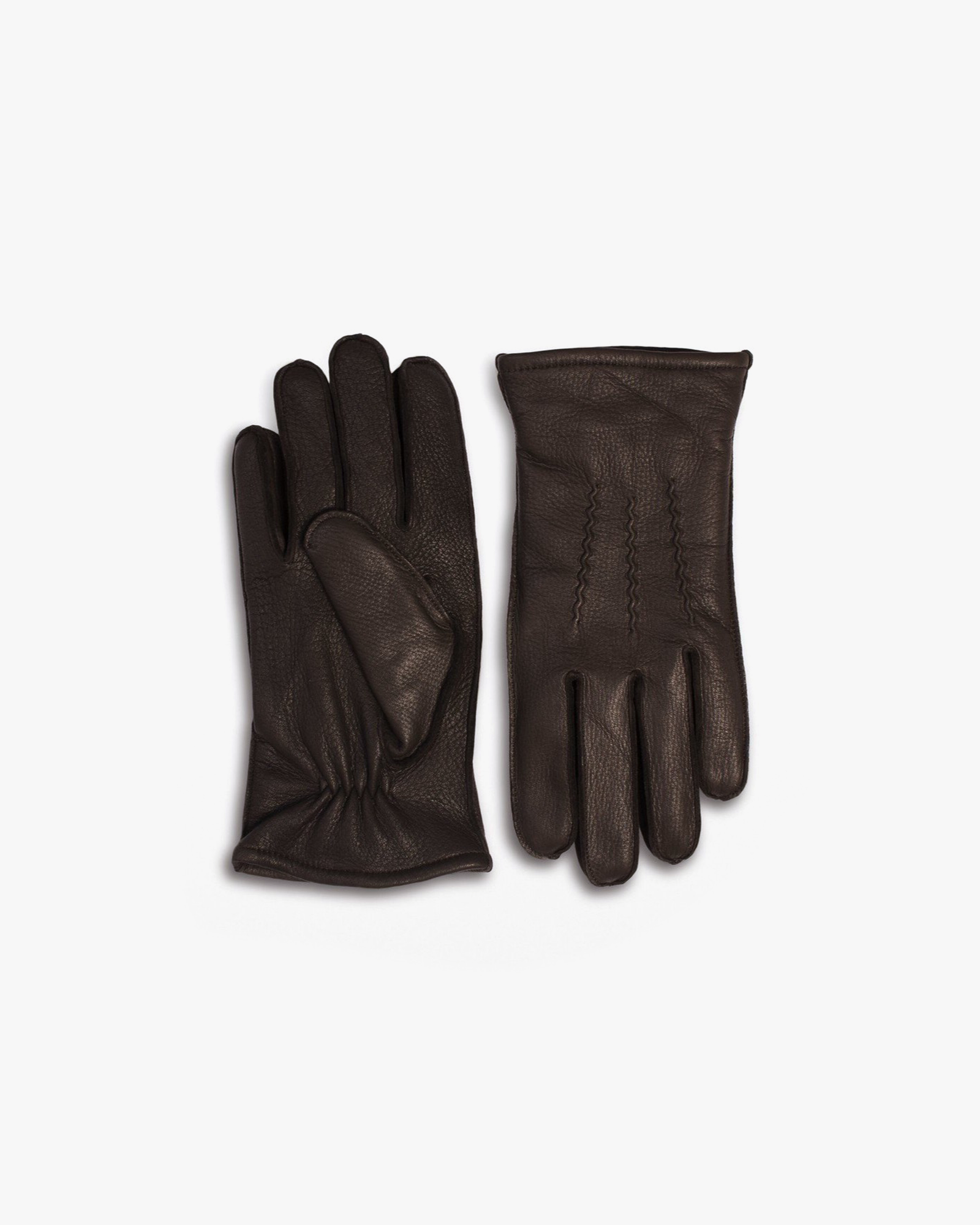 Gloves Dark Brown Deer Leather