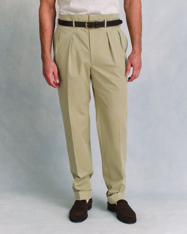 Sage Cotton Hollywood Trousers
