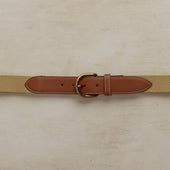 Webbing Belt In Beige