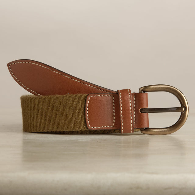 Webbing Belt In Green