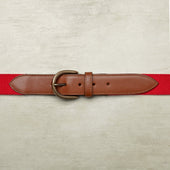Webbing Belt In Scarlet
