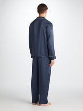 Men S Pajamas Bailey Silk Satin