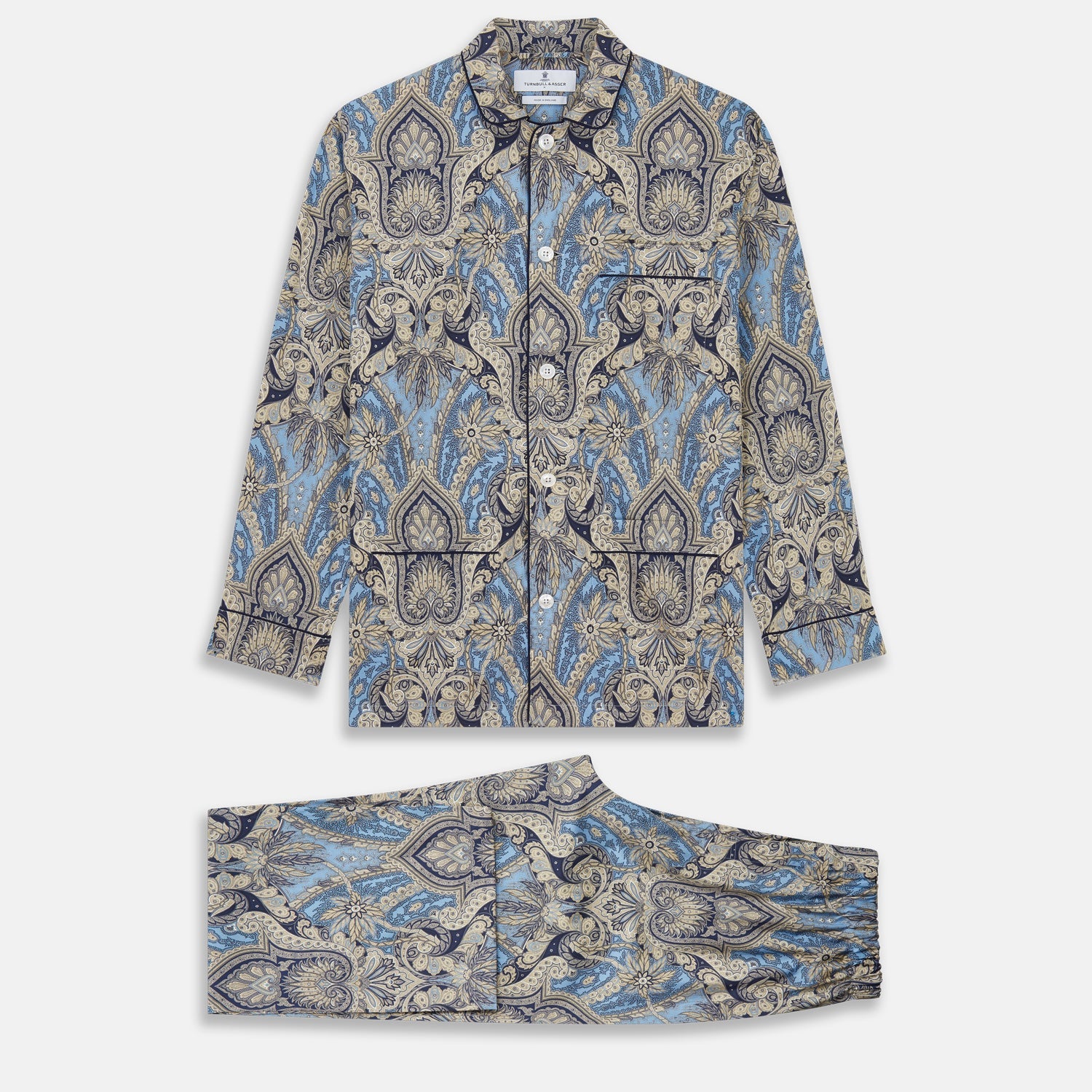Pale Baroque Silk Blend Hyde Pyjama Set
