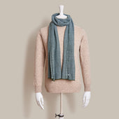 Cashmere Birdseye Scarf In And Sky