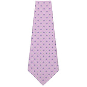 Floral Printed Silk Bespoke Tie Lilac