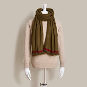 Heavy Twill Hand Woven Cashmere Shawl In