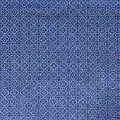Cotton Mosaic Print Neckerchief In And White