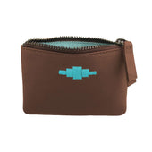 Cambio Pouch Purse Brown Leather