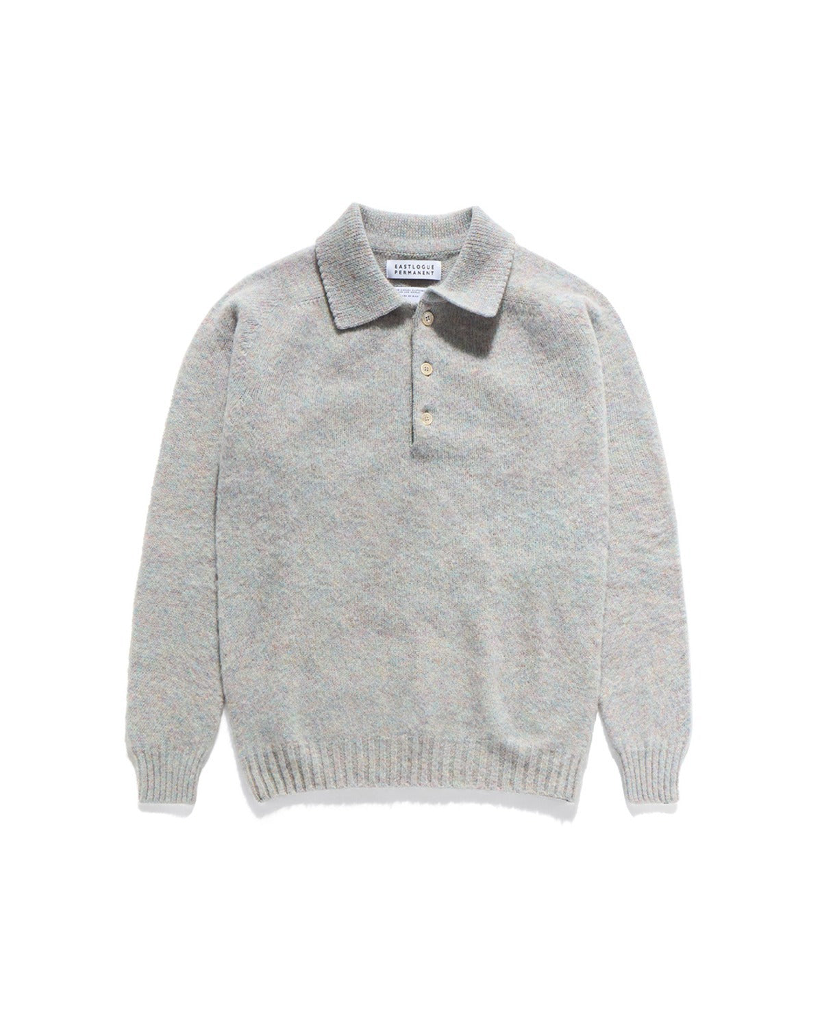 SHAGGY DOG POLO NECK SWEATER / UGIE PEARL