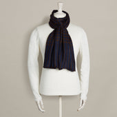 Small Check Cashmere Scarf In And Brown