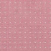 Cotton Spotted Pocket Square in Light Pink and White