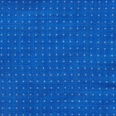 Cotton Spotted Pocket Square in Blue and White