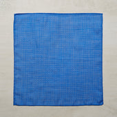 Cotton Spotted Pocket Square In And White
