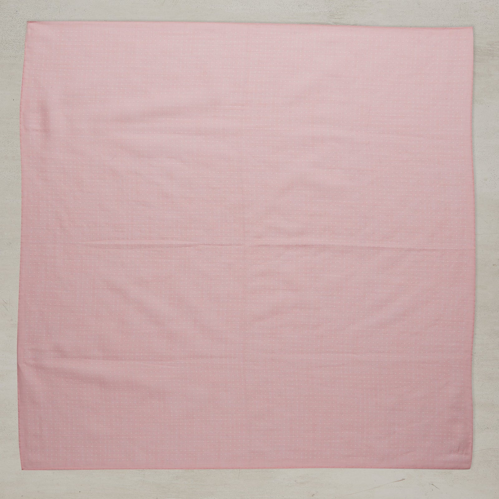 Cotton Spotted Neckerchief In Light And White