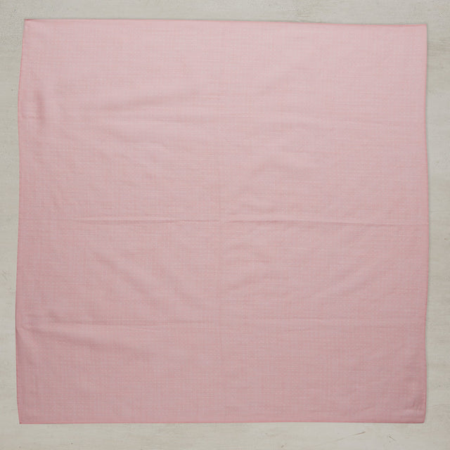 Cotton Spotted Neckerchief in Light Pink and White