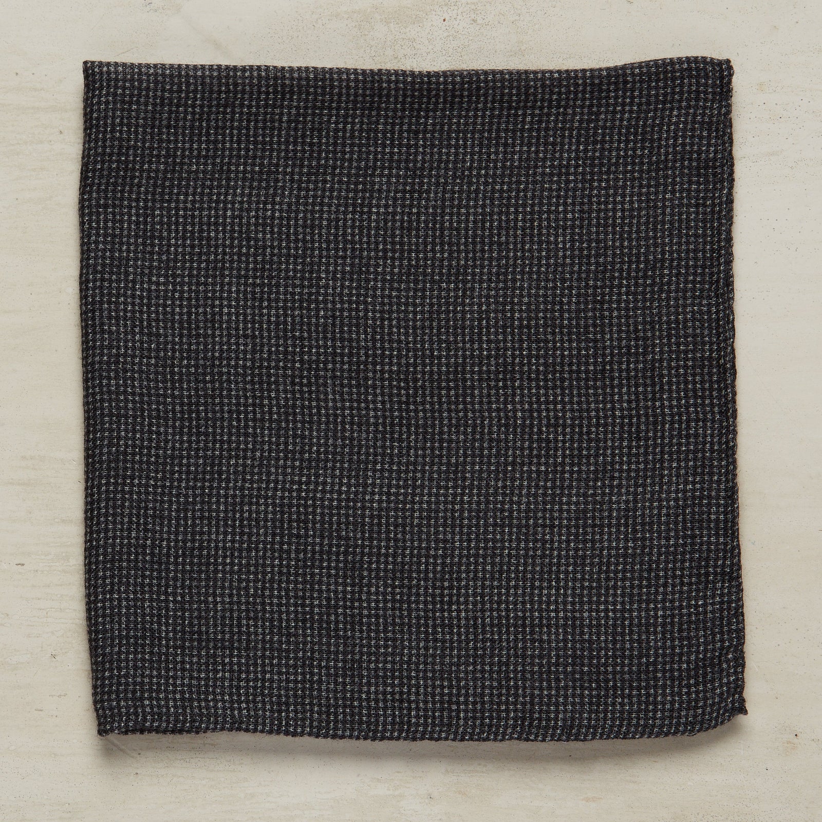 Wool And Silk Birdseye Pocket Square In