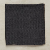 Wool And Silk Birdseye Pocket Square In Black