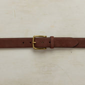 Suede Belt In Dark Brown