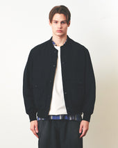 Tender Blouson Jacket Linen Check