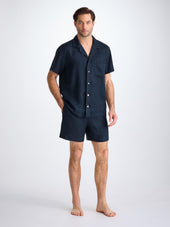 Men S Short Pajamas Sicily Linen