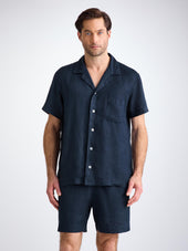 Men S Short Pajamas Sicily Linen