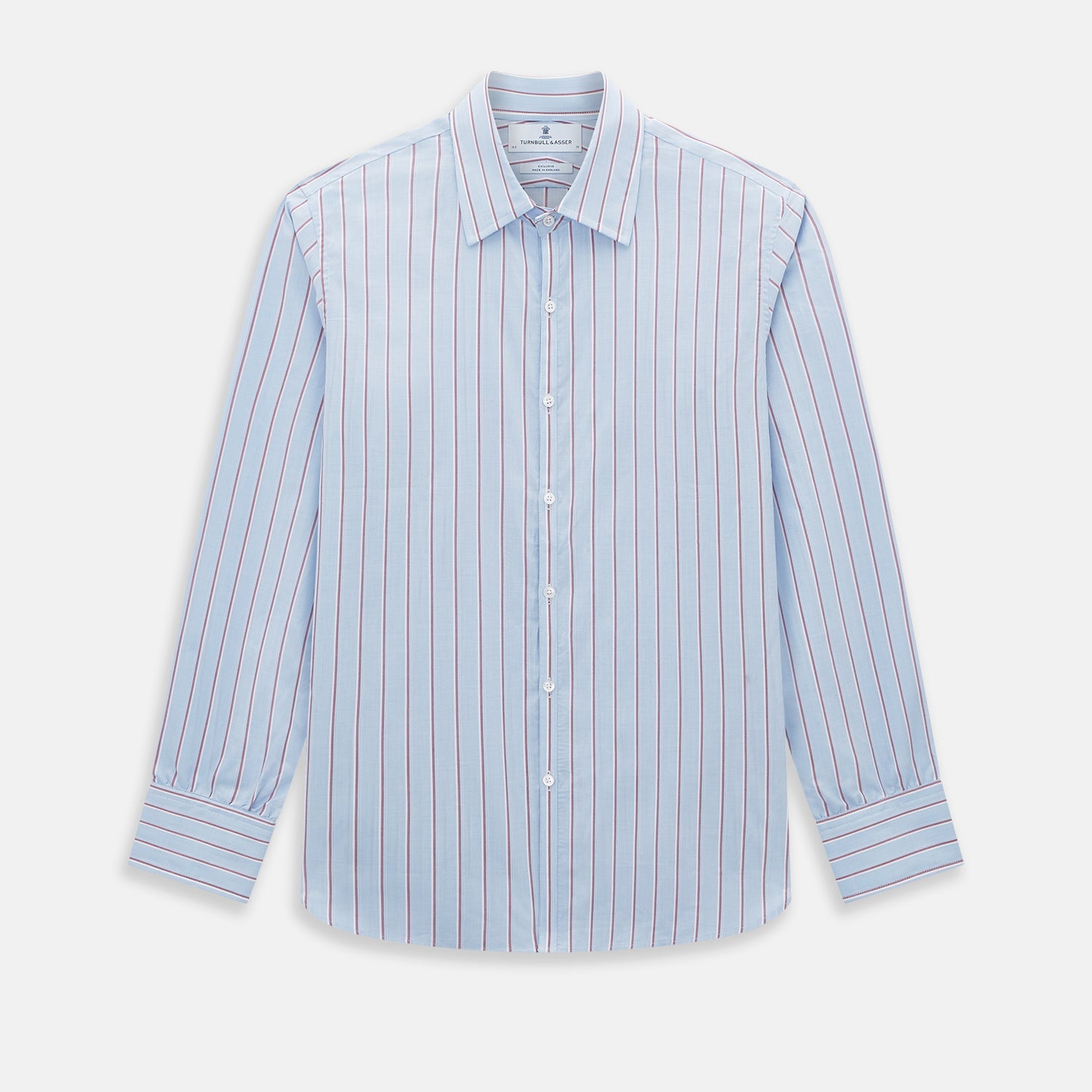 And Burgundy Multi Stripe Westminster Shirt