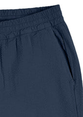 Seersucker Judd Trousers in Dark Navy