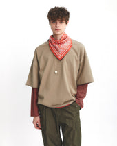 Square Silk Scarf Brown