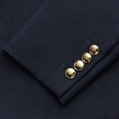Plain Wool Single Breasted Blazer