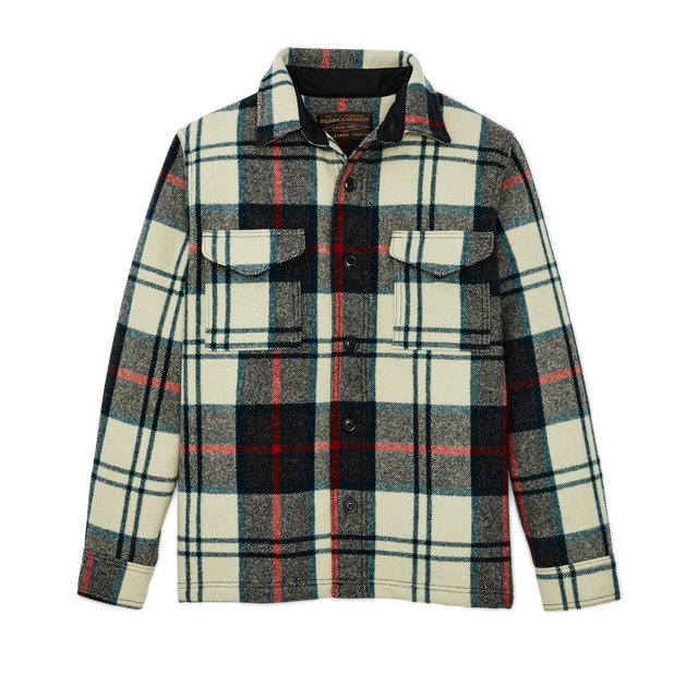 Mackinaw Wool Jac-shirt - Cream / Multi Plaid