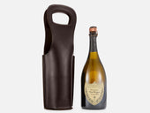 No. 520 Leather Wine Tote, Tan