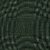 Wool And Silk Glen Check Pocket Square In Dark Green