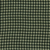 Wool And Silk Pocket Square With Medium Spots In Dark Green