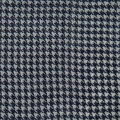 Wool And Silk Houndstooth Pocket Square In Navy