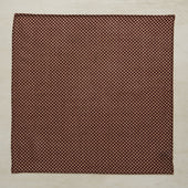 Wool And Silk Pocket Square With Medium Spots In