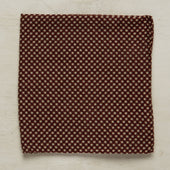 Wool And Silk Pocket Square With Medium Spots In Burgundy