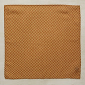 Wool And Silk Pocket Square With Medium Spots In Gold