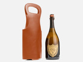 No. 520 Leather Wine Tote, Tan