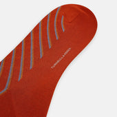 Orange Blue Diagonal Striped Long Socks