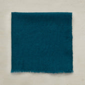 Hand Woven Cashmere Pocket Square In Teal