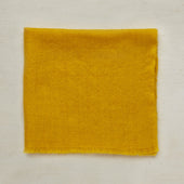 Hand Woven Cashmere Pocket Square In Yellow