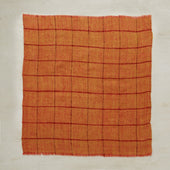 Cashmere Check Pocket Square In Light And Red