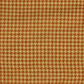 Wool And Silk Houndstooth Neckerchief In Gold
