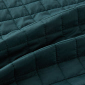 Green Double Breasted Quilted Gilet