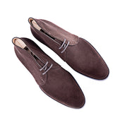 Chukka Boots With Two Eyelets Curved Topline
