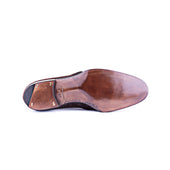 Chukka Boots With Curved Topline In Dark Brown Suede